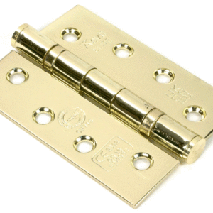 Anvil 102x76x3mm Ball Bearing Butt Hinge Polished Brass 49573