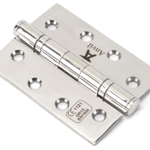 Anvil 102x76x3mm Ball Bearing Butt Hinge Polished Stainless Steel 49574