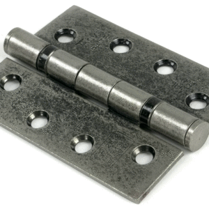 Anvil 102x76x3mm Ball Bearing Butt Hinge Pewter 90027