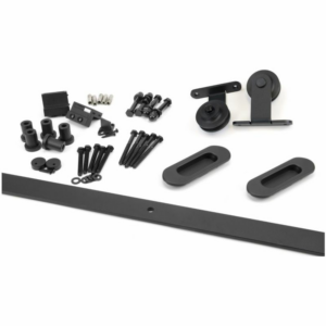 Anvil 100kg Top Mount Sliding Door Kit (3mtr Track) Black 93231