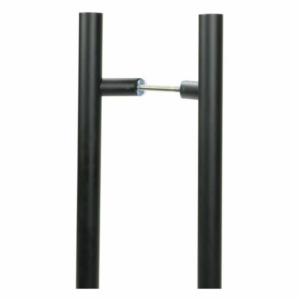 Anvil 1800x32mm Offset T Bar Pull Handle Back to Back Matt Black (316) 50799