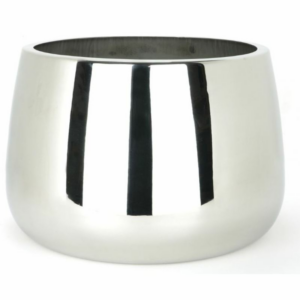 Anvil 280mm Hepworth Pot With Drainage Holes Polished Stainless Steel (316) 51325