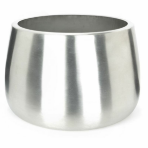 Anvil 280mm Hepworth Pot With Drainage Holes Satin Stainless Steel (316) 51324
