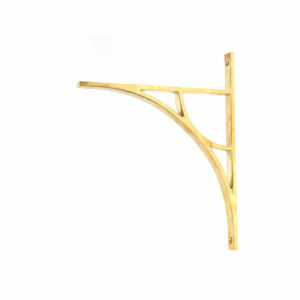 Anvil 314x250mm Tyne Shelf Bracket Polished Brass 51175