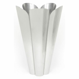 Anvil 400mm Flora Pot With Drainage Holes Polished Stainless Steel (316) 51321