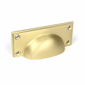 Anvil Art Deco Concealed Drawer Pull Satin Brass 50942