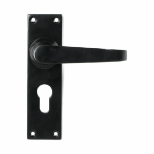 Anvil Deluxe Lever Euro Handle Set Black 46578
