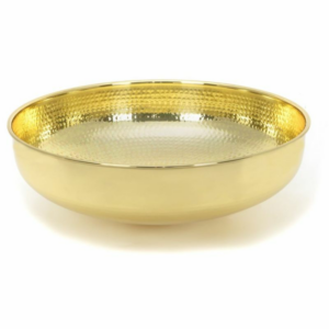 Anvil Hammered Round Sink Brass 47199