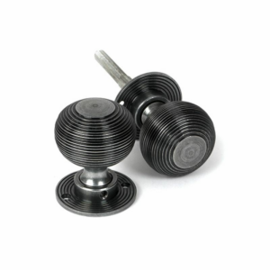 Anvil Heavy Beehive Mortice/Rim Knob Set Pewter 46403