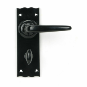 Anvil Oak Lever Bathroom Handle Set Black 46569