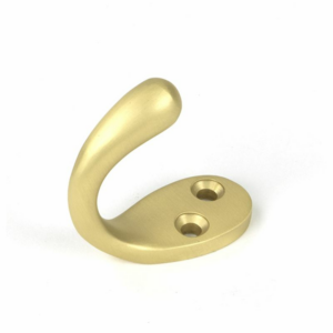 Anvil Robe Hook Single Celtic Satin Brass 51306
