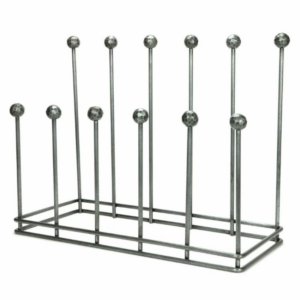 Anvil Six Pair Boot Rack Holder Pewter 47109