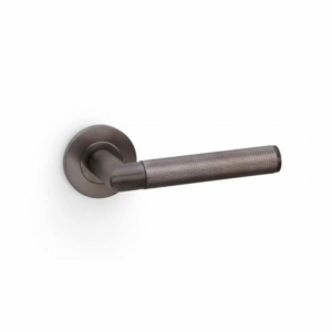 Alexander & Wilks AW210DBZPVD Harrier Knurled Lever On Rose Dark Bronze PVD
