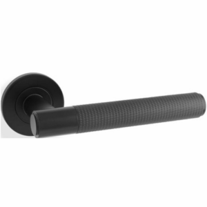 Alexander & Wilks AW220BL Spitfire Knurled Lever On Rose Black