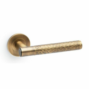 Alexander & Wilks AW223IB Spitfire Lever Hammered On 50x6mm Rose Italian Brass