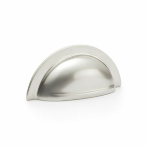 Alexander & Wilks AW903SN Ridged Cup Pull 76mm Satin Nickel