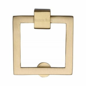 C6311 Square Cabinet Drop Pull 50mm Satin Brass
