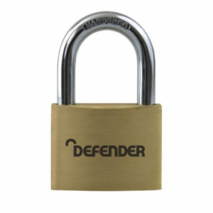 Defender DFBP2T Twin pack 20mm brass padlock