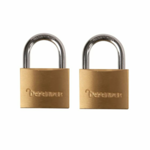 Defender DFBP4Q 4 pack 40mm brass padlock