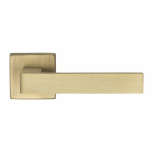 Techna Levers on Square Roses Satin Brass