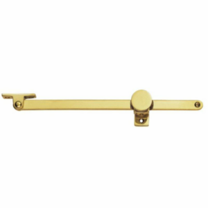 Screw Down Pattern Casement Stay Polished Brass 246mm