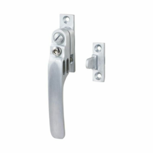 Locking Casement Fastener With Night Vent Satin Chrome