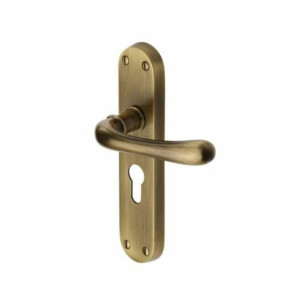 Luna Euro Profile Lever Antique Brass
