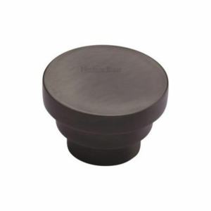 Round Stepped Cabinet Knob 32mm Matt Bronze