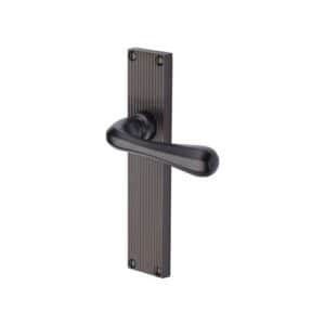 RR3000 Charlbury Reeded on Lever Lock Matt Bronze