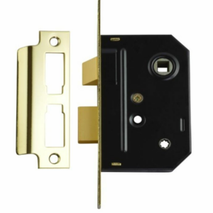 Union Bathroom Locks 2294 75mm Polished Brass