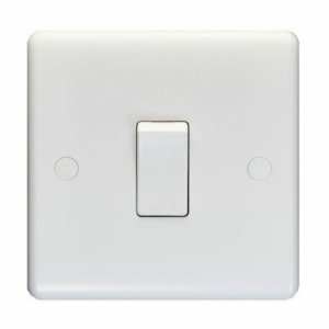 1 Gang 10a Switch White