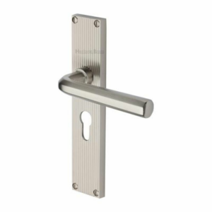 RR3700 Octave Reeded Lever Satin Nickel Lever Lock