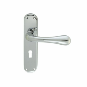 EL21CP Manital Astro Lever on Lock Backplate Polished Chrome