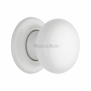 5010 White Porcelain 57mm Mortice Knob