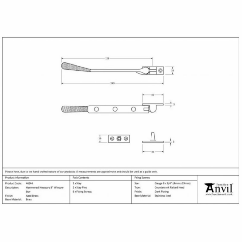 anvil-200mm-avon-casement-stay-polished-bronze-459261
