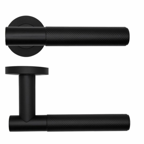 orta-lever-on-round-rose-powder-coated-matt-black-