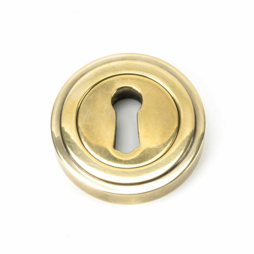 anvil-round-keyhole-escutcheon-art-deco-aged-brass-45684