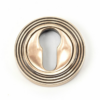 anvil-round-euro-profile-escutcheon-beehive-polished-bronze-46127