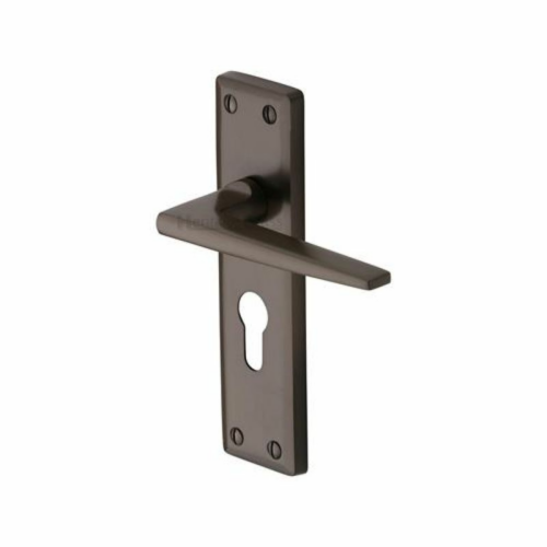 ken6848-kendal-door-handle-on-euro-plate-matt-bronze