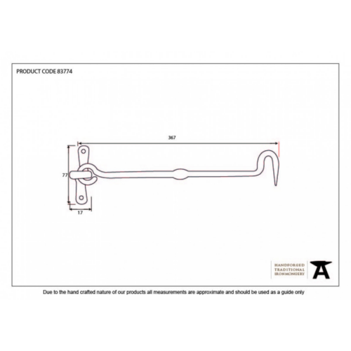 anvil-cabin-hook-forged-355mm-black-83774-1