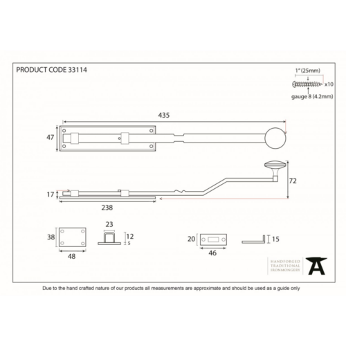 anvil-250mm-french-door-bolt-black-331141