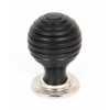 anvil-beehive-cabinet-knob-ebony-and-polished-nickel-83869