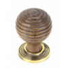 anvil-35mm-beehive-cabinet-knob-rosewood-and-aged-brass-83875