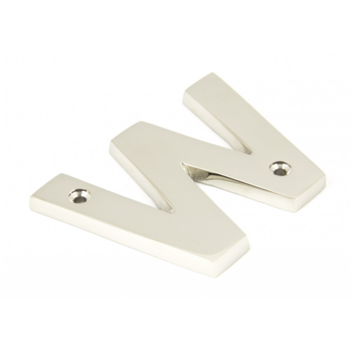 anvil-letter-w-polished-nickel-90303w