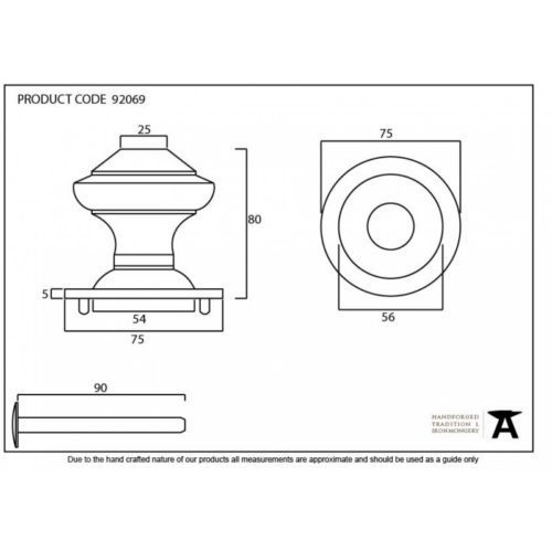 anvil-regency-centre-door-knob-external-beeswax-92069