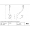 anvil-hat-and-coat-hook-196mm-beeswax-332481