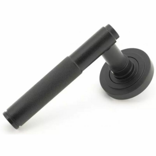 anvil-brompton-round-lever-on-rose-unsprung-art-deco-matt-black-50014