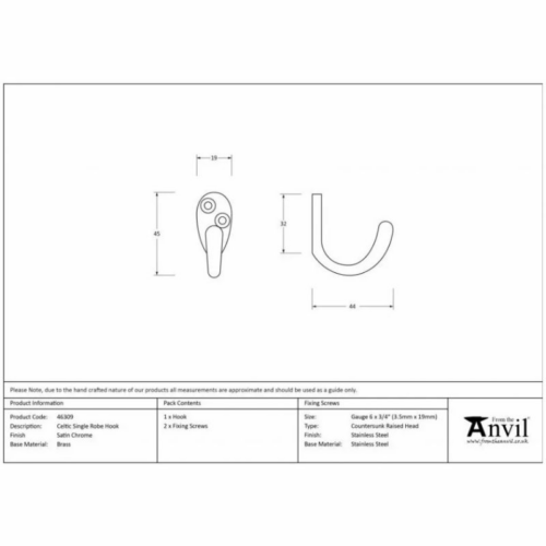 anvil-celtic-single-robe-hook-polished-brass-463081