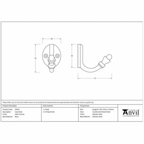 anvil-91785-period-coat-hook-ebonypolished-brass-917851