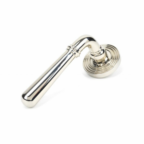 anvil-newbury-round-lever-on-rose-unsprung-beehive-polished-nickel-50027